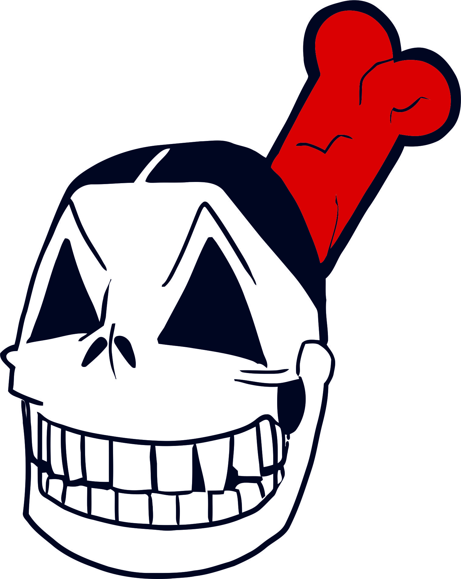 Cleveland Indians Skulls Logo iron on transfers